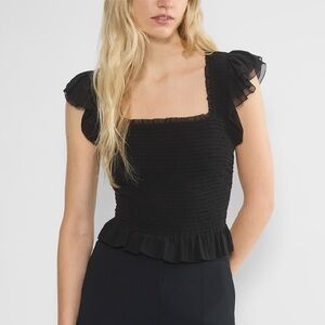 Aritzia Wilfred Celia Top in Black NWT Sz Medium